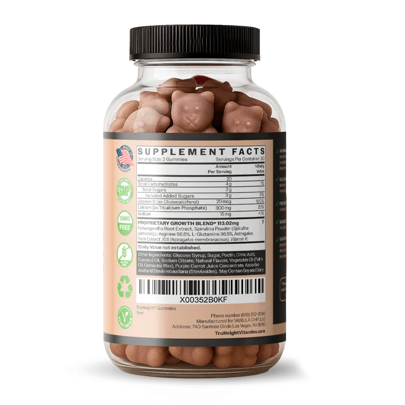 TruHeight Growth Gummy Capsules